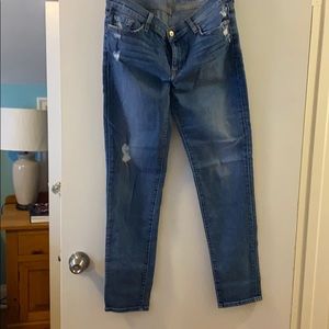 7 for All Mankind Slim Cigarette Distressed US31